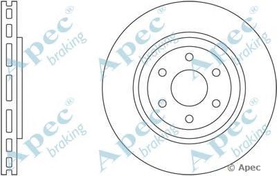 APEC BRAKING dsk2593 -  Тормозной диск